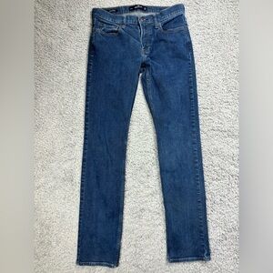 Hollister Slim Straight Jeans in Classic Blue Denim